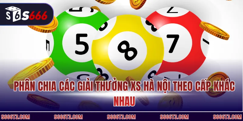 Phân chia các giải thưởng XS Hà Nội theo cấp khác nhau